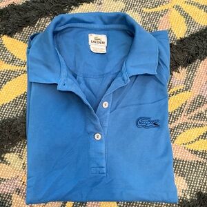Lacoste blue logo polo 36